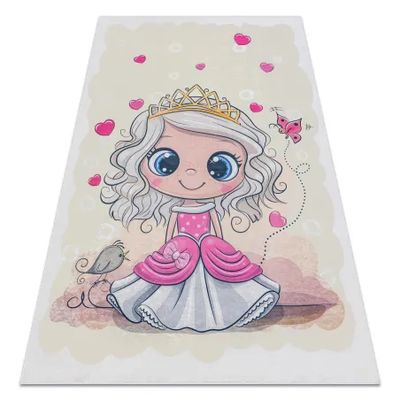 Princess Hearts Washable Rug BAMBINO 43020