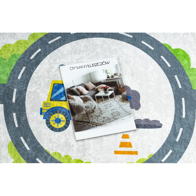 BAMBINO 2338 Excavator Washable Rug
