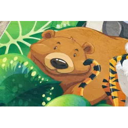 BAMBINO 2651 Jungle Animals Washable Rug