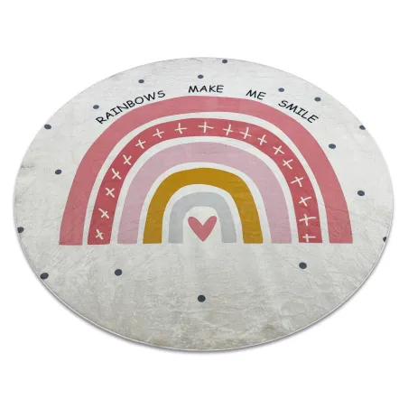 BAMBINO 47810 Rainbow Round Washable Rug