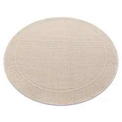 TIMO 5979 Round Outdoor Sisal Rug Beige