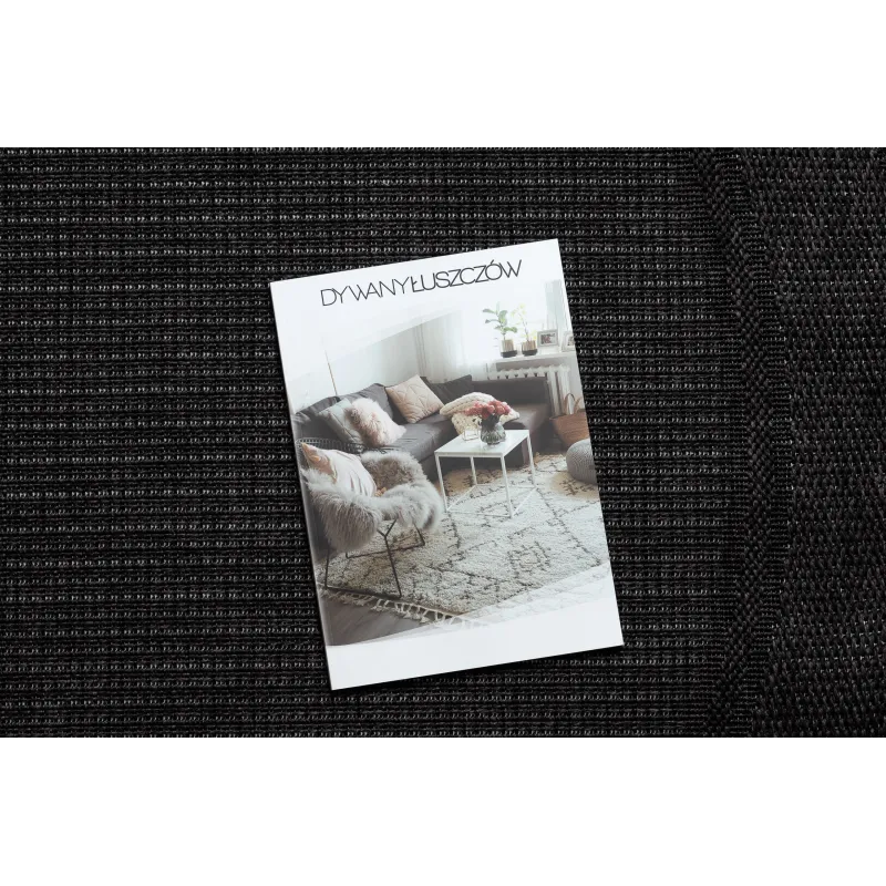 TIMO 5000 Round Outdoor Sisal Rug Black