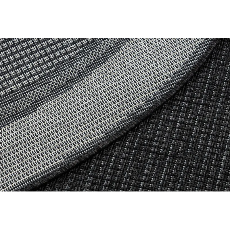 TIMO 5000 Round Outdoor Sisal Rug Black