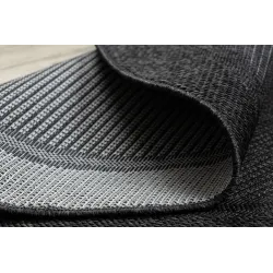 TIMO 5000 Round Outdoor Sisal Rug Black