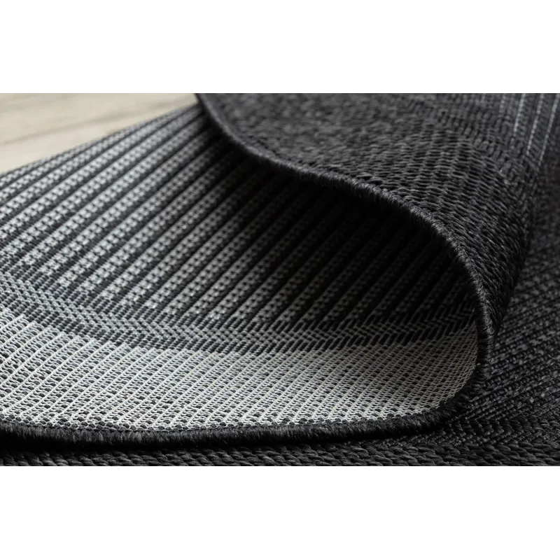 TIMO 5000 Round Outdoor Sisal Rug Black