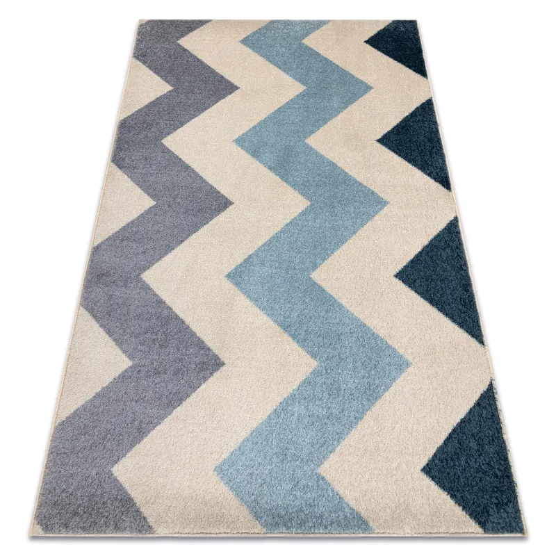 Yellow zigzag rug, modern carpet for living room, second grade