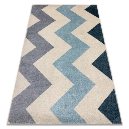 Yellow zigzag rug, modern carpet for living room, second grade