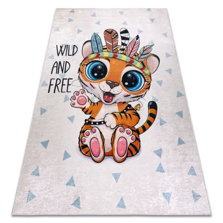 BAMBINO Washable Children's Rug White