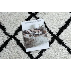 Berber Cross White Runner Rug