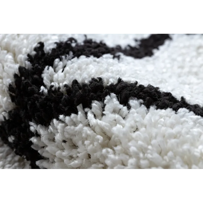 Berber Cross White Runner Rug