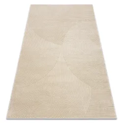 BALANCE geometric taupe rug, modern design for contemporary spaces