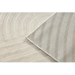BALANCE 1921 taupe rug with geometric texture, perfect for modern interiors