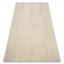 BALANCE 9086 taupe geometric rug, modern and stylish design