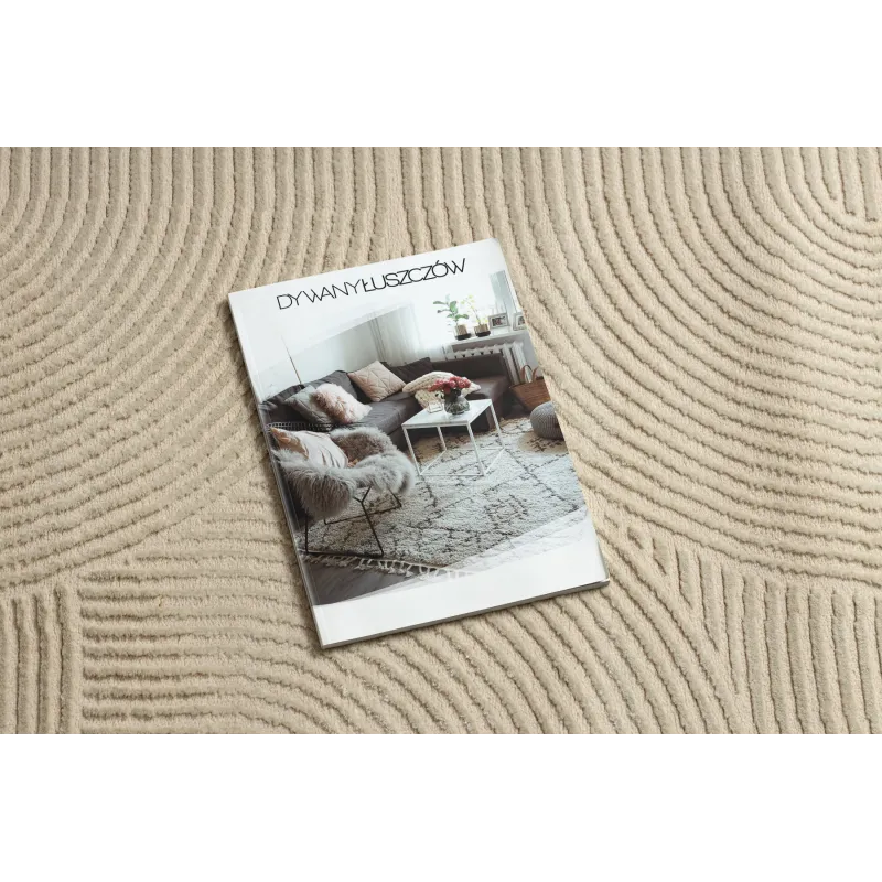 Stylish BALANCE 9086 taupe rug, elegant and modern