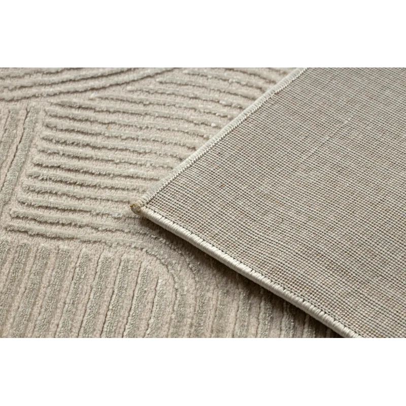 BALANCE 9086 taupe rug, luxurious and textured material