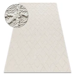 JERSEY 19231 Cream Geometric BOHO Rug