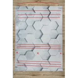 ANDRE 1180 Honeycomb 3D Rug