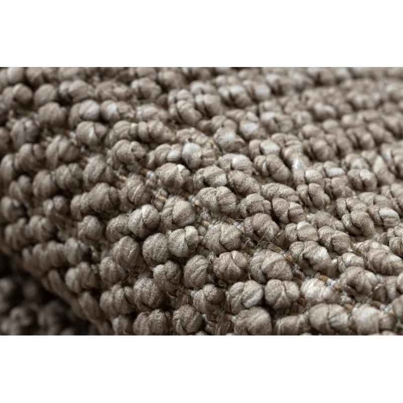 CASABLANCA LOOP rug for garden or terrace, modern brown design