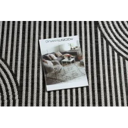 Modern ORGANIC 1835 rug in ecru and black, stylish home accessory