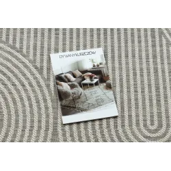 Modern grey ORGANIC 1835 rug with geometric design, stylish addition