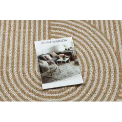 Cream ORGANIC 1835 rug - modern sisal flat weave carpet
