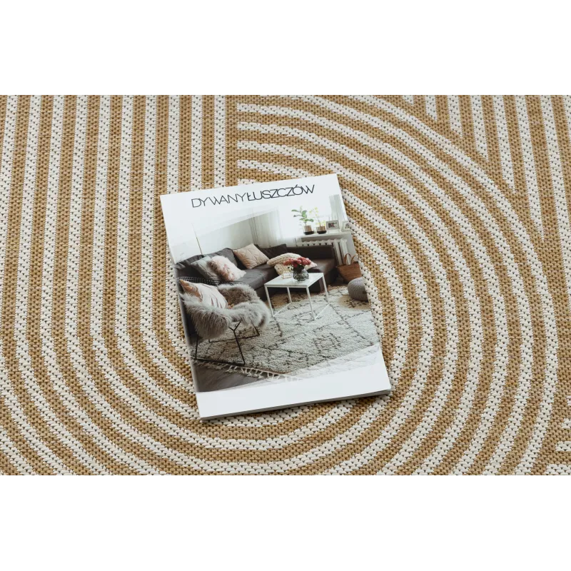 Cream ORGANIC 1835 rug - modern sisal flat weave carpet