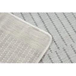 Dywan ORGANIC 2769 sizal Geometryczny ecru / szary - naturalny, nowoczesny nieregularny kształt