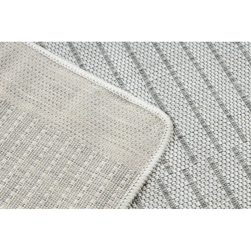 Dywan ORGANIC 2769 sizal Geometryczny ecru / szary - naturalny, nowoczesny nieregularny kształt