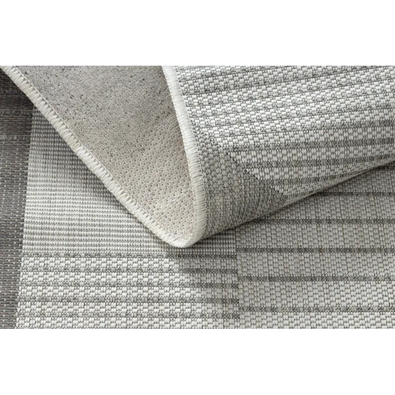 Dywan ORGANIC 2769 sizal Geometryczny ecru / szary - naturalny, nowoczesny nieregularny kształt
