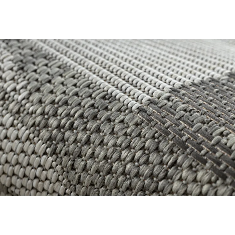 Dywan ORGANIC 2769 sizal Geometryczny ecru / szary - naturalny, nowoczesny nieregularny kształt