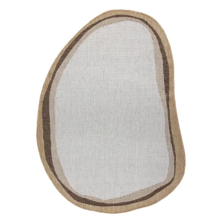 ORGANIC 2125 cream sisal rug - modern irregular shape for stylish decor