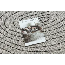 Modern cream and black sisal carpet ORGANIC 2743, stylish home accessory