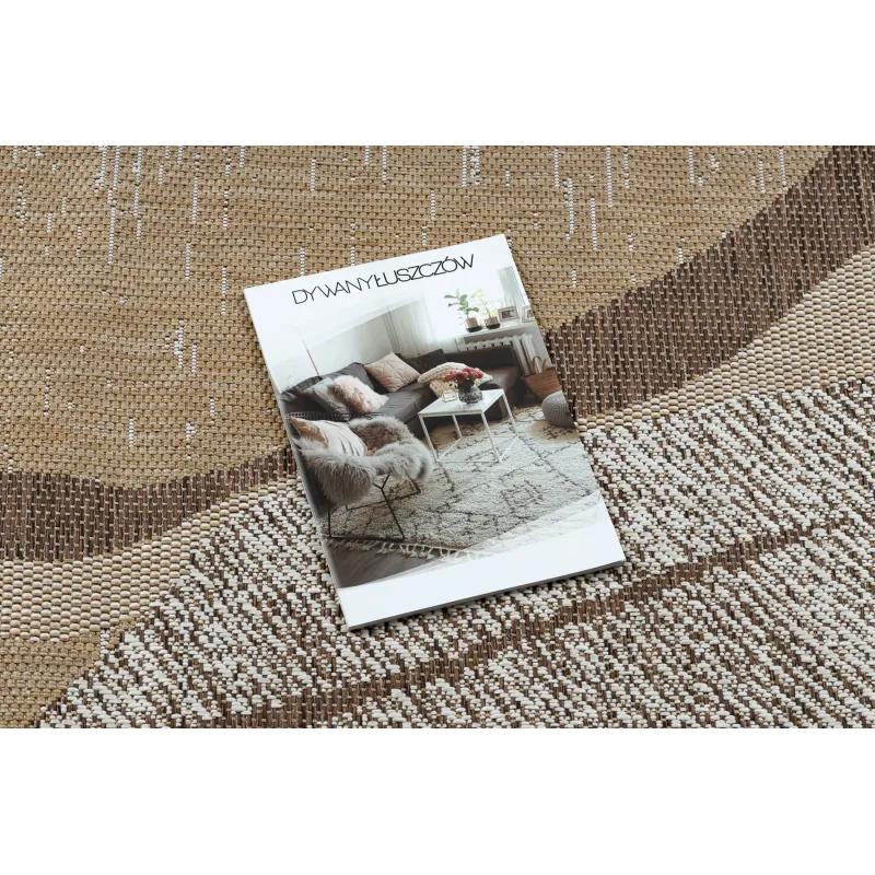 Modern ORGANIC 2739 Sisal Rug in stone beige tones