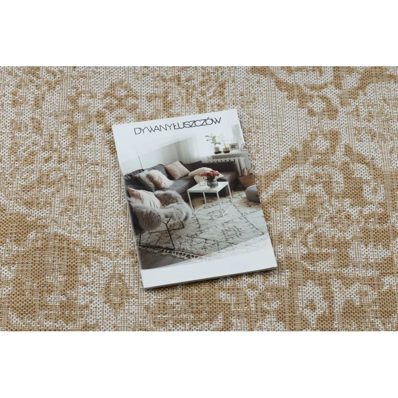 Stylish ORGANIC 2762 Sisal Ornament rug, natural color for contemporary spaces