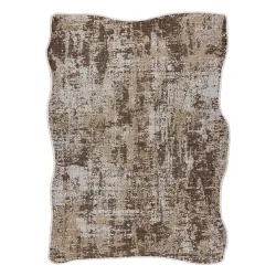 ORGANIC 2755 sisal rug in ecru, modern irregular shape for stylish interiors