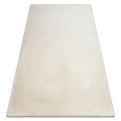 BUNNY ivory rug, modern design with rabbit fur imitation