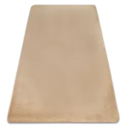 BUNNY Macchiato Beige Rug, soft rabbit fur imitation for modern interiors