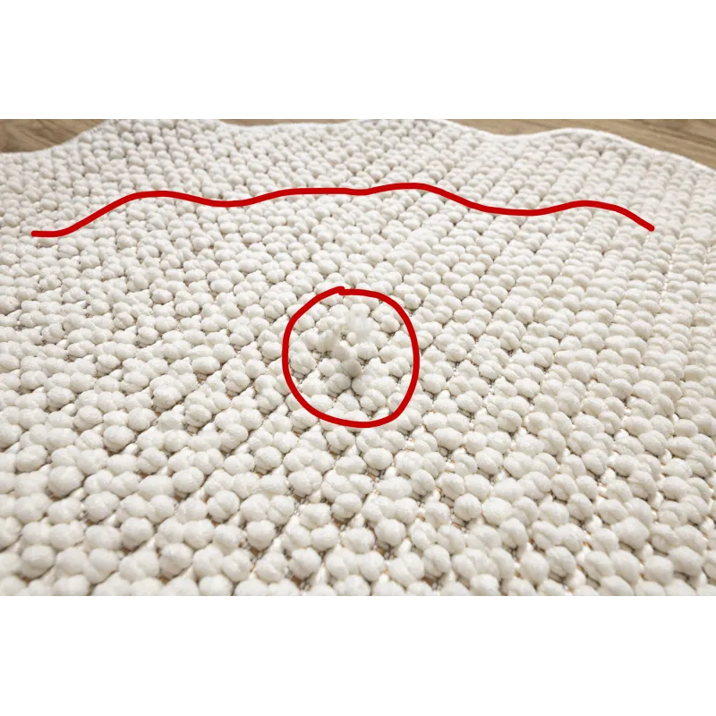 Soft CASABLANCA LOOP rug, round shape, pleasant texture