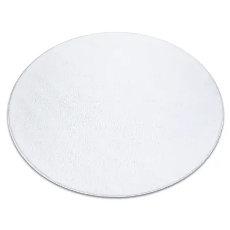 LINDO White Round Rug