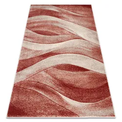 FUSION 1617 Rug in beige and terracotta, modern abstract design, carpets