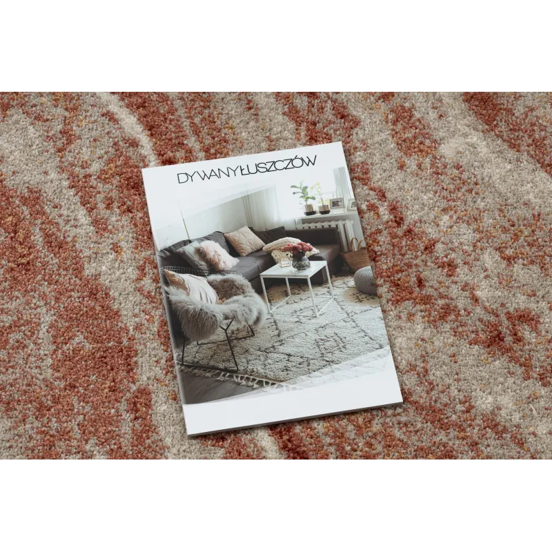 FUSION 9776 beige and terracotta rug, contemporary style