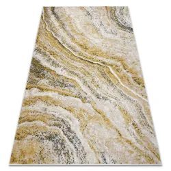 FUSION 9776 Cream geometric rug with modern abstract design