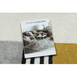 Stylish FUSION 1327 rug in elegant shades of grey and gold
