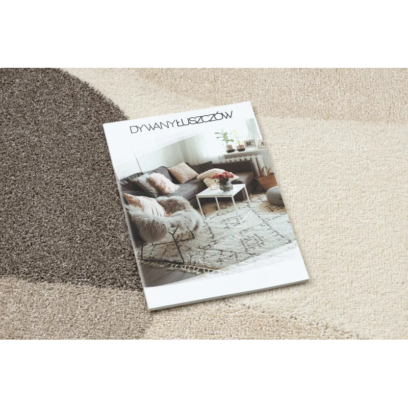 Modern FUSION 5706 rug in cream and beige tones, geometric style