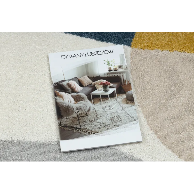 Modern FUSION 5706 rug in light grey, geometric style