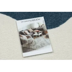 Stylish FUSION 5710 rug in white and navy, perfect for modern interiors