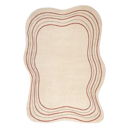 FUSION 5707 Cream Terracotta Rug, modern abstract design
