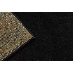 Smooth ETON PLUS black rug, modern style for bedroom use