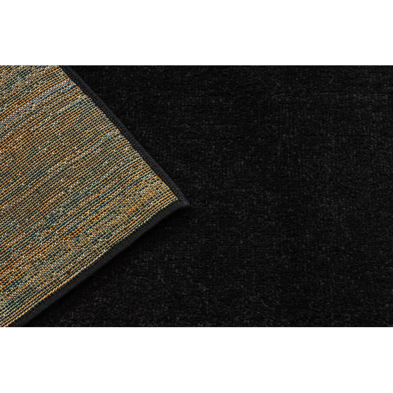 Smooth ETON PLUS black rug, modern style for bedroom use