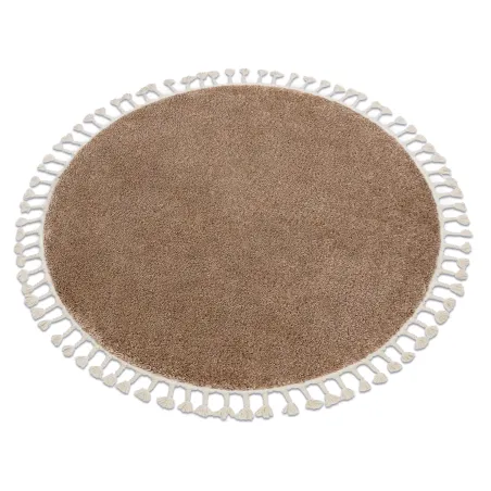 BERBER 9000 Round Beige Moroccan Rug